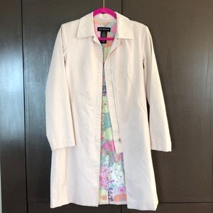 Club Monaco Light Pink Trench Coat XS